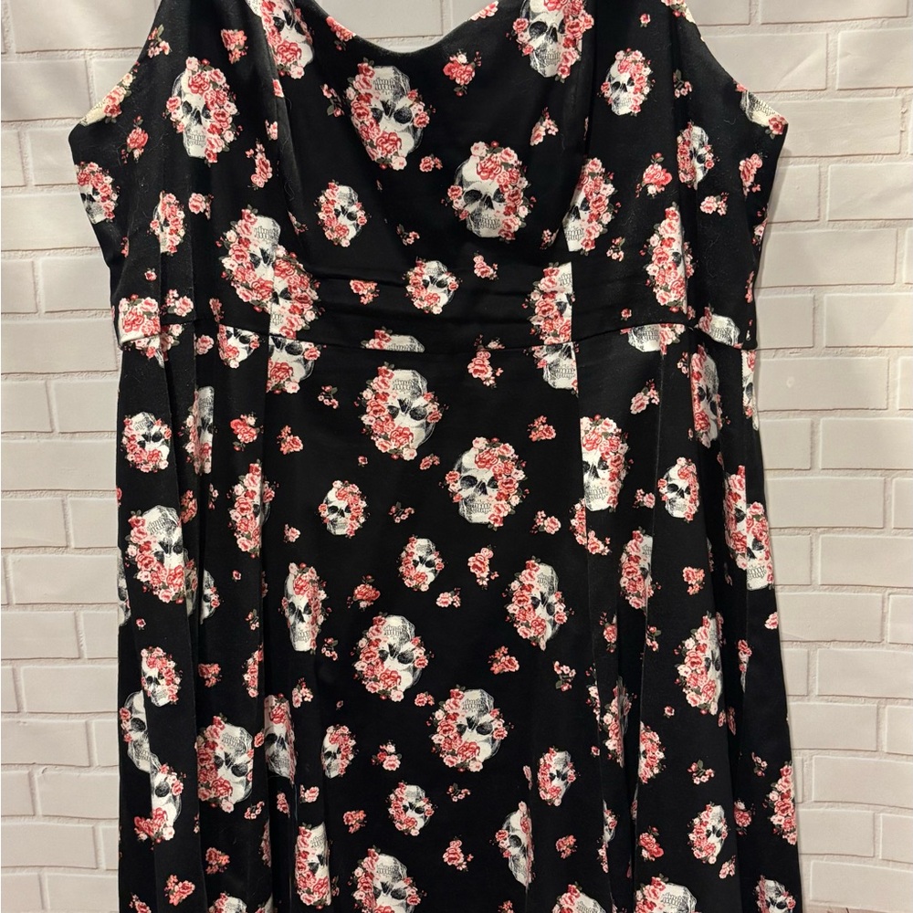 Floral Black Dress